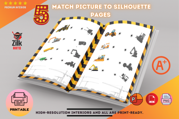 Download Matching Pictures with Its Silhouette CV - Premium Bundle