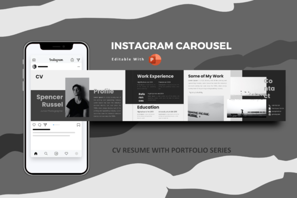 Download Online Cv Resume Instagram Carousel - Premium Resources